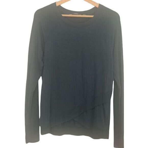 Athleta Blue Cross Hem Long Sleeve Sz Small‎ - Picture 1 of 9